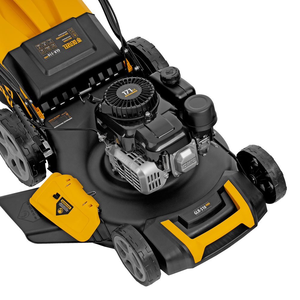 Газонокосилка бензиновая GLR-510SP-ZS, 171 см3, ширина 51 см, привод, травосборник 65 л Denzel (58825)