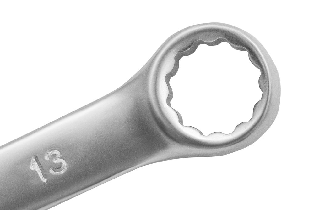 Ключ комбинированный, 13 мм, CrV, матовый хром Matrix