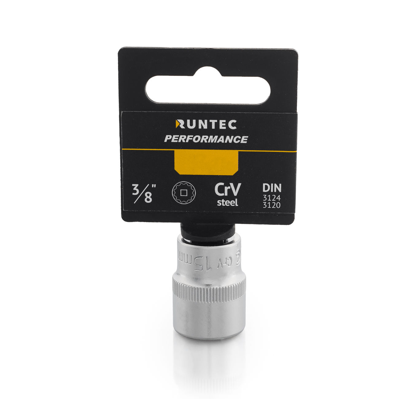 RUNTEC RT-H38S17D Головка торцевая RUNTEC CrV, 12PT, 3/8, 17 мм (RT-H38S17D)