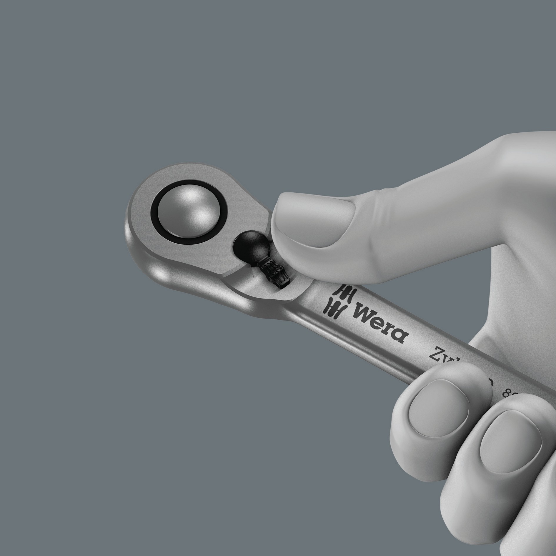 Трещотка 1/2 x 281 мм реверс 72 зубца Zyklop Metal Switch серия 8004 C Wera WE-004064