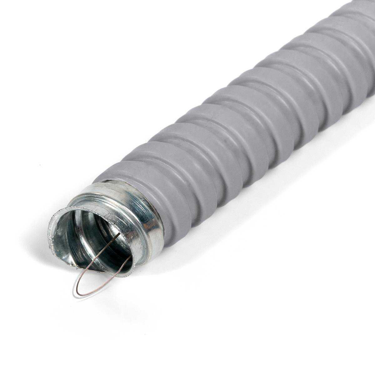 Металлорукав МРПИнг 16 (сер) с протяжкой (Fortisflex) (88307)