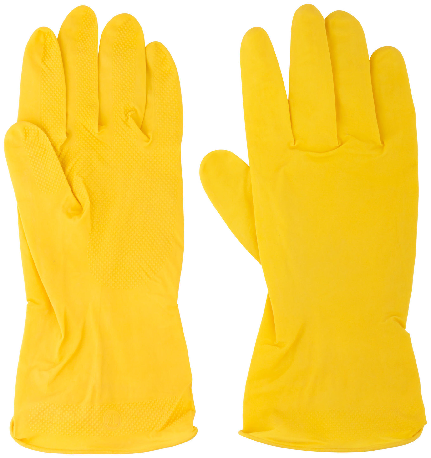 Перчатки хозяйственные латексные, внутреннее напыление, размер XL (12402)