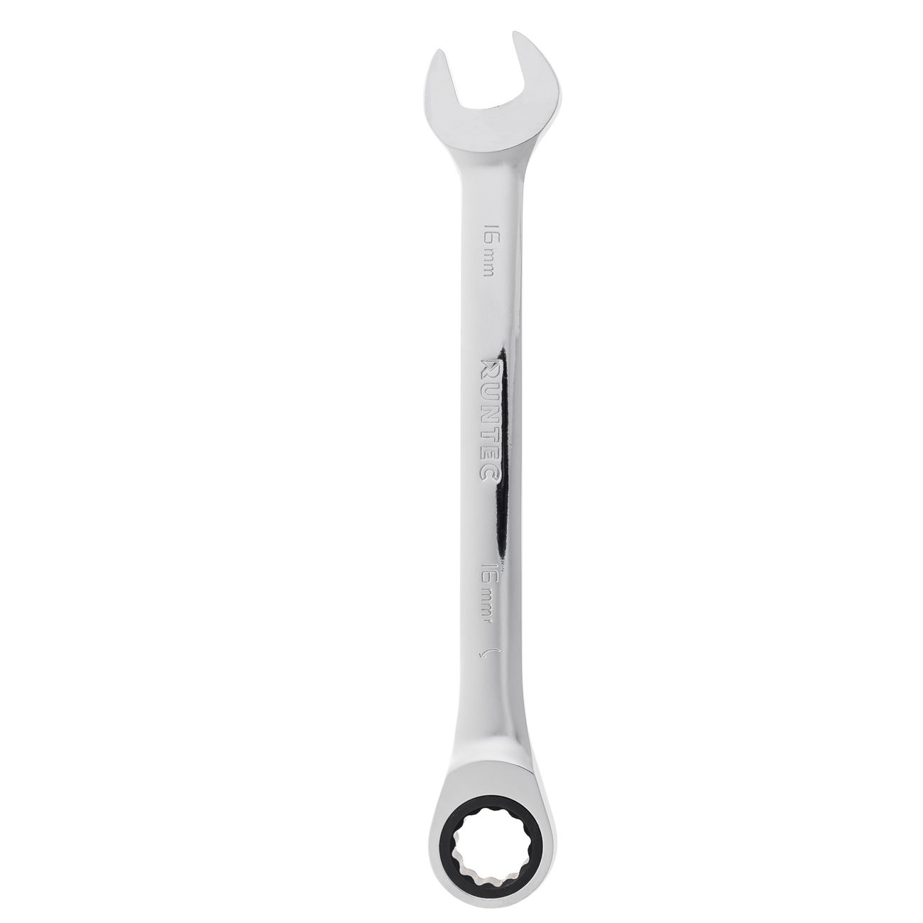 RUNTEC RT-WR16T90 Ключ комбинированный трещоточный RUNTEC CrV, 90 зубцов, 16 мм (RT-WR16T90)