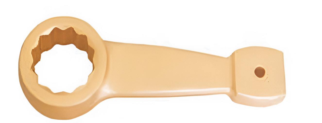 Ключ накидной односторонний ударный облегчённый 110 искробезопасный сплав AlCu 160A-110, HORTZ