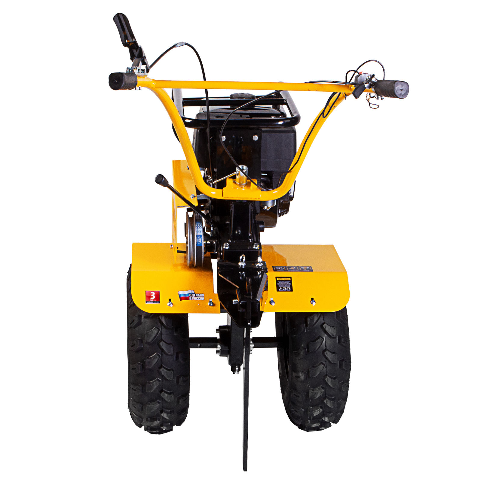 Мотоблок DPT-370-PRO, 7 л.с, ременное сцепление, ширина 90 см, глубина 35 см, фрез 3 х 4, ШОМ, передачи 4В/2Н Denzel (56404)