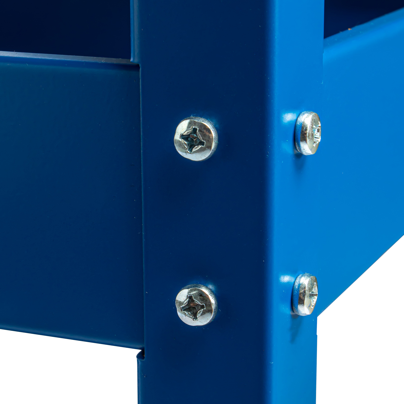 Тележка с тремя открытыми полками синяя RUNTEC RT-3B