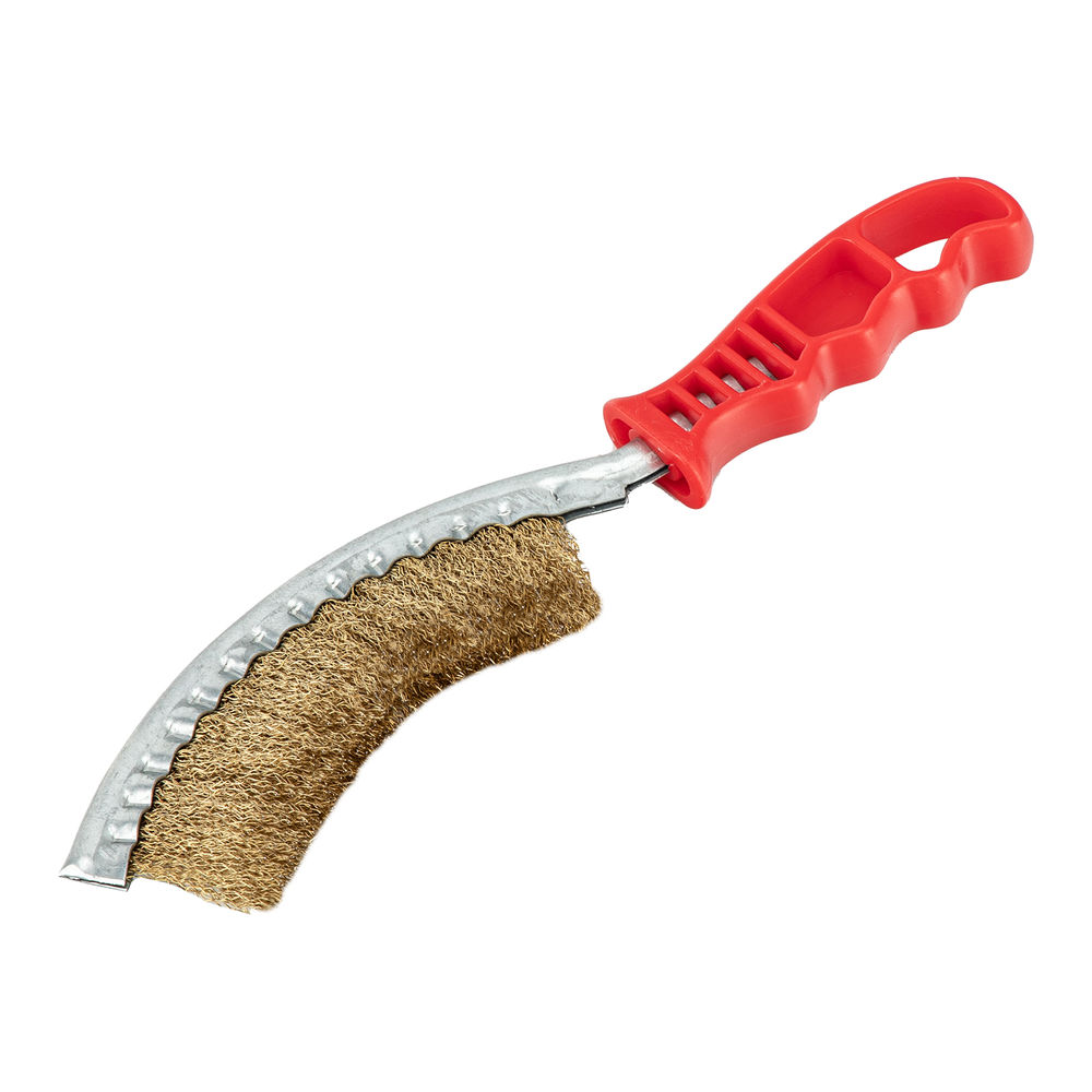 Щетка металлическая изогнутая, пластиковая ручка Matrix (74839)