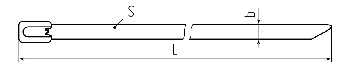 Стяжка стальная СКС-П (316) 7.9x1000 (Fortisflex) (74907)