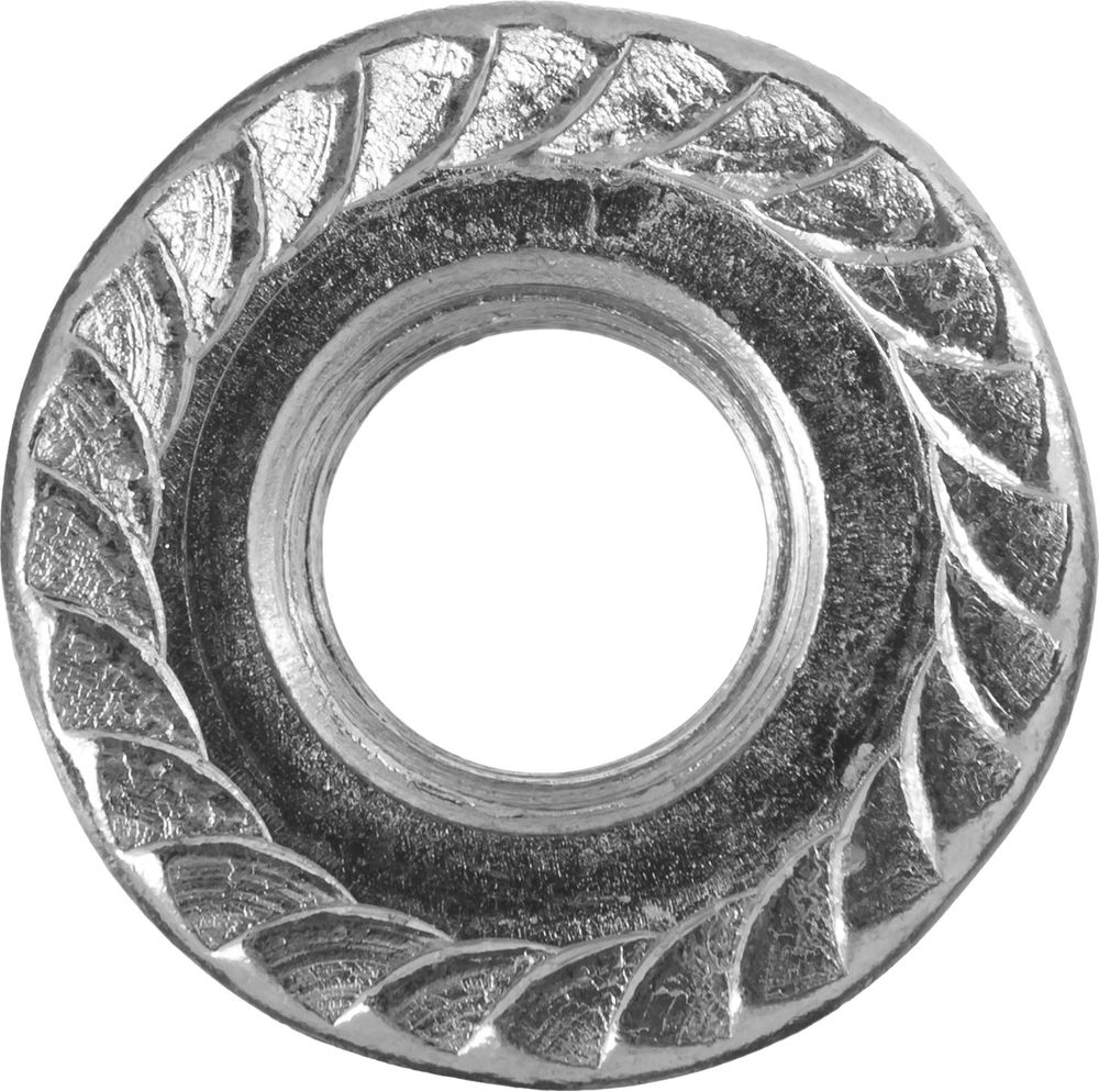Гайка с фланцем M10, кл. пр. 6, цинк, 5 кг ЗУБР DIN 6923 303630-10