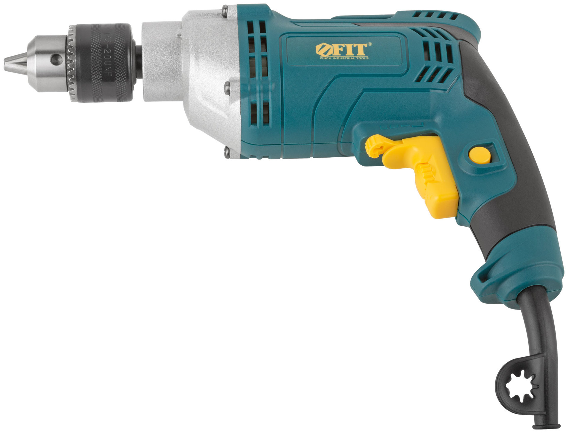 Дрель ударная 750 Вт; 0-3000 об/мин; КлП 13 мм; 2,4 кг; мет. корп.; рез. накл.; коробка (80076)