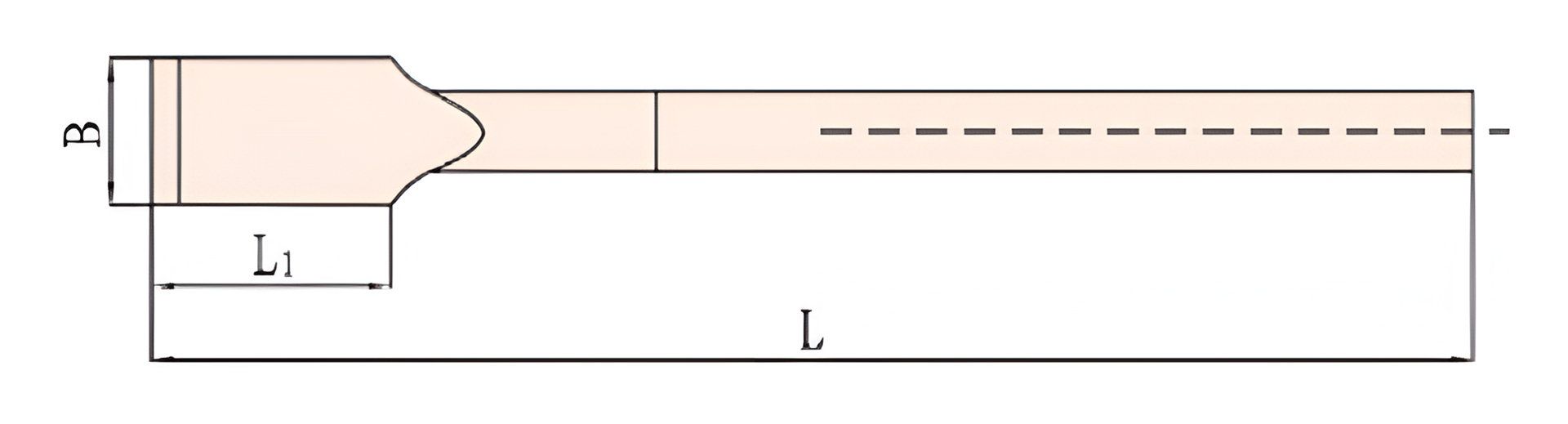 Шабер лопатка 100х720 мм рукоятка деревянная искробезопасный AlCu 212-1006, HORTZ