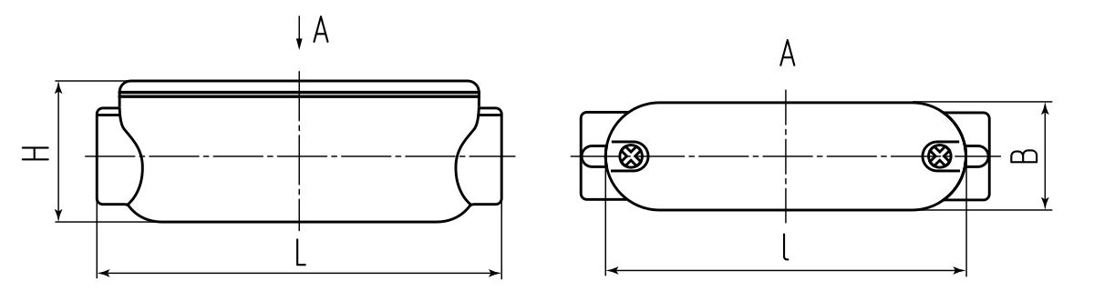 Коробка распаячная КРВ 32 (1 1/4) (Fortisflex) (61110)