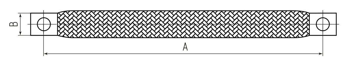 Плоский шлейф заземления ПЗ 10-1000 (Fortisflex) (88368)