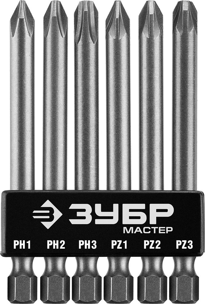 Набор бит с адаптером MX-6, 6 шт ЗУБР 26089-H6