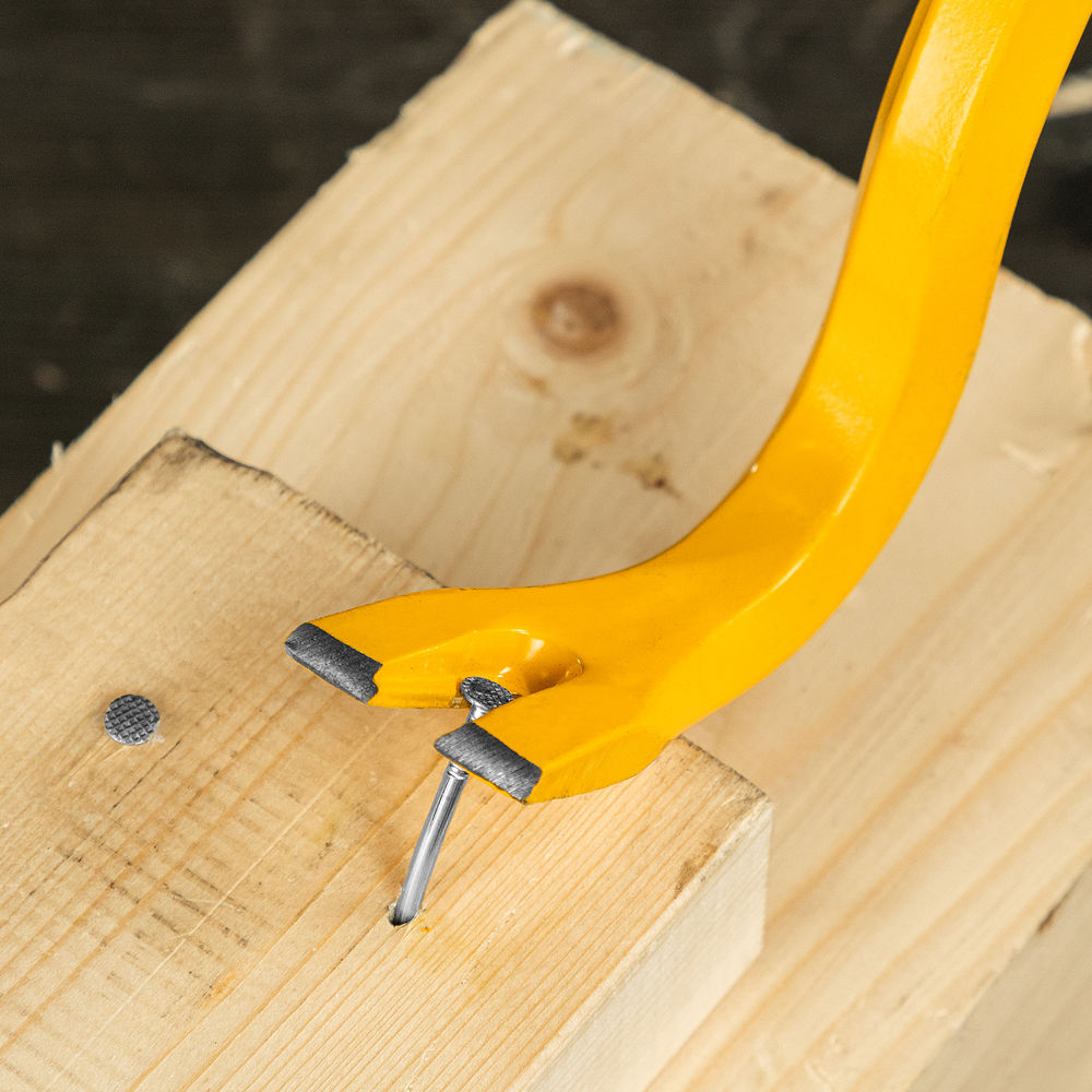 Лом-гвоздодер, 900 мм, шестигранный 19 мм, окрашенный, сталь 65 Denzel