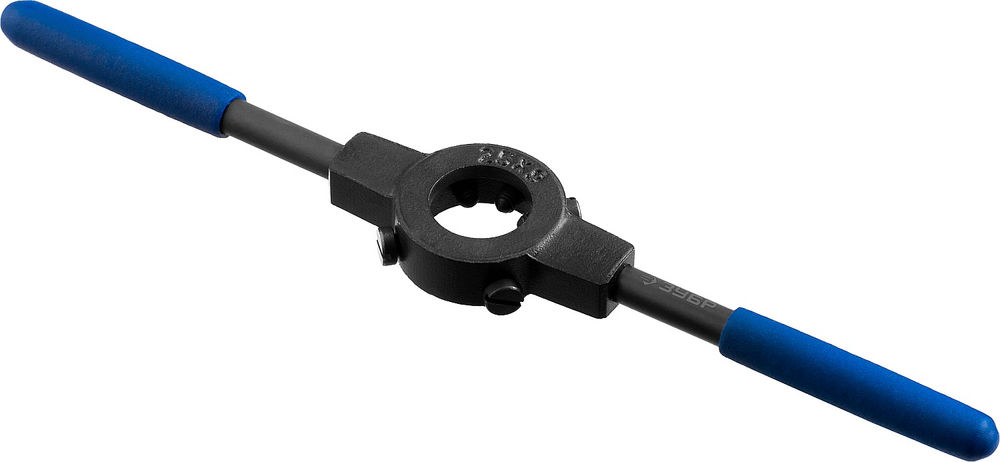 Плашкодержатель 25 мм для M8 сталь 45 со стопорными винтами Профессионал ЗУБР 28150-25