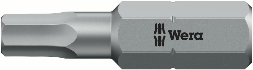Бита с внешним шестигранником 2 x 25 мм с отверстием 1/4 C6.3 Hex-Plus BO серия 840/1 Z Wera WE-056341