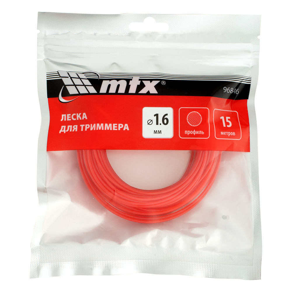 Леска для триммера круглая 1,6 мм х 15 м MTX (96846)