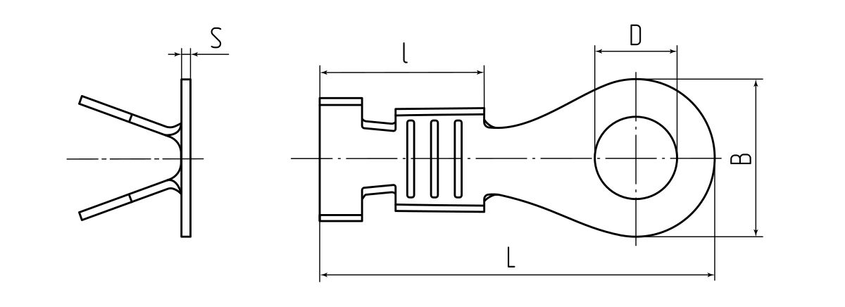 Наконечник кольцевой неизолированный НК 2.5-6 (КВТ) (85674)