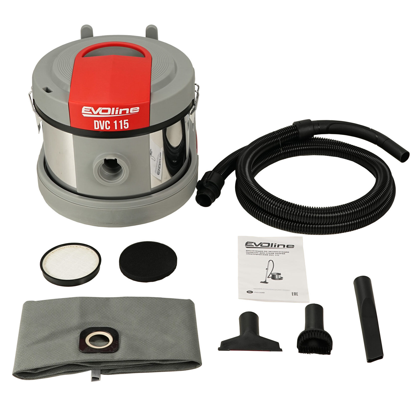 Пылесос для сухой уборки электрический EVOline DVC 115