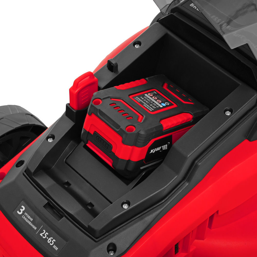 Газонокосилка аккумуляторная бесщеточная CLM-320, 320 мм, травосб. 30 л, Li-Ion, 20 В MTX (58901)