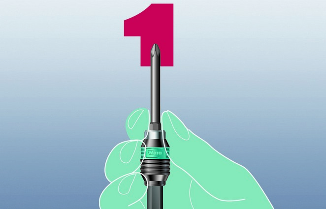 Битодержатель быстросъёмный 50 мм 1/4 E6.3 магнит Rapidaptor серия 889/4/1 K Wera WE-052502