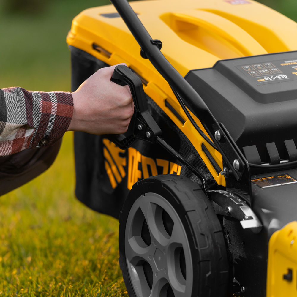 Газонокосилка бензиновая GLR-510SP-ZS, 171 см3, ширина 51 см, привод, травосборник 65 л Denzel (58825)