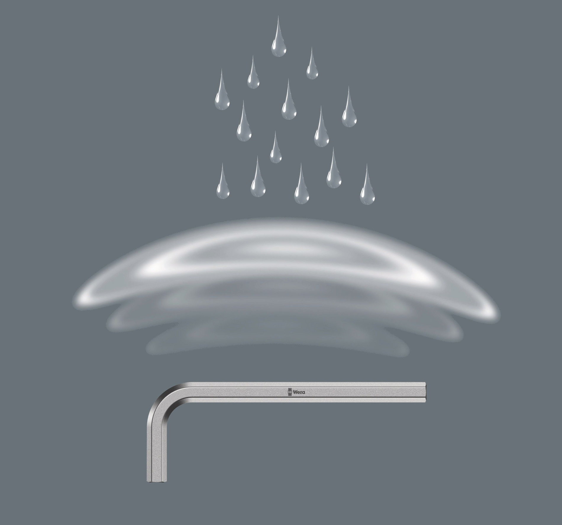 Г-образный ключ хром 19 x 180 мм 950 WE-021095