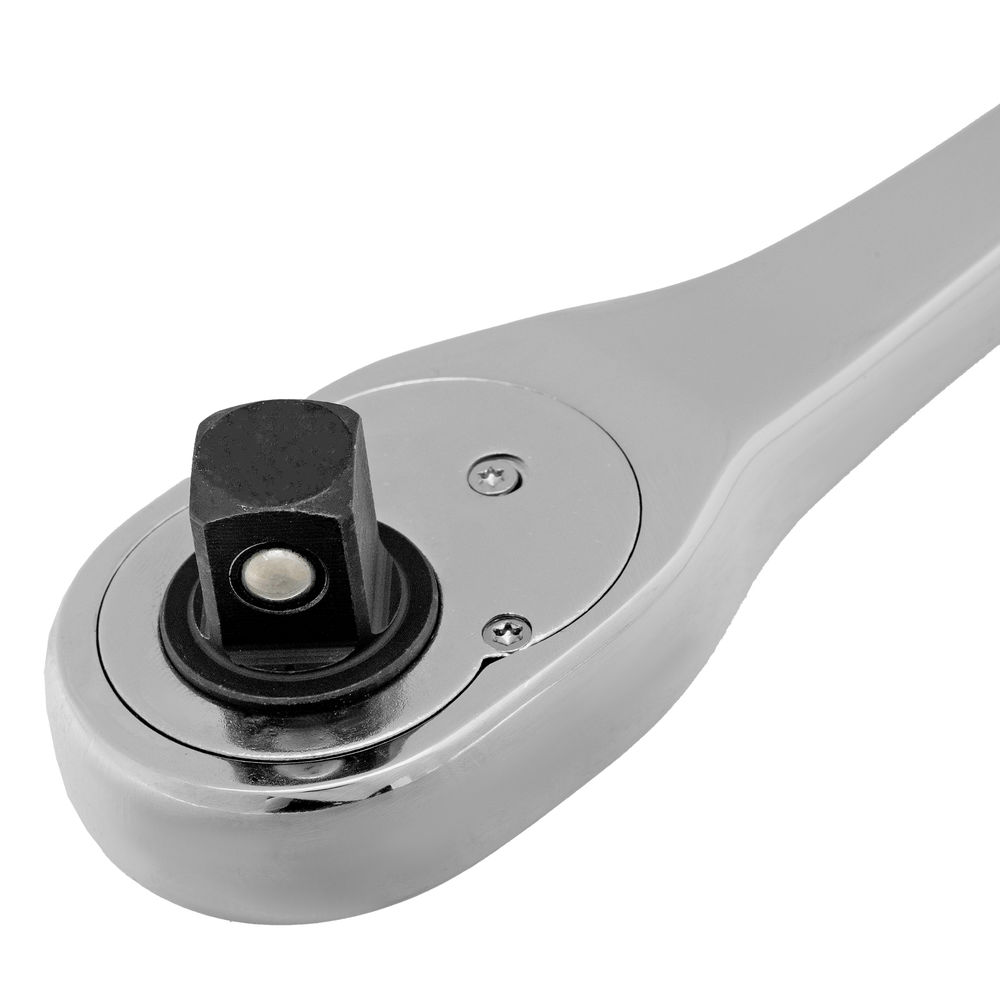 Ключ-трещотка 1/2, CrV, 90 зубьев, усиленный, хром Gross