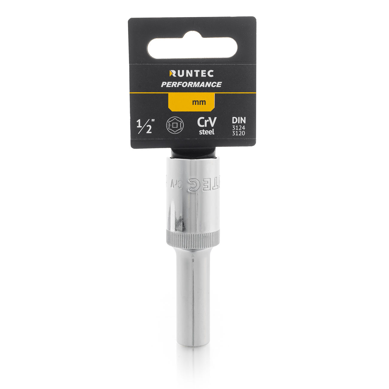 RUNTEC RT-H12S8L Головка торцевая глубокая RUNTEC CrV, 6PT, 1/2, 8 мм (RT-H12S8L)