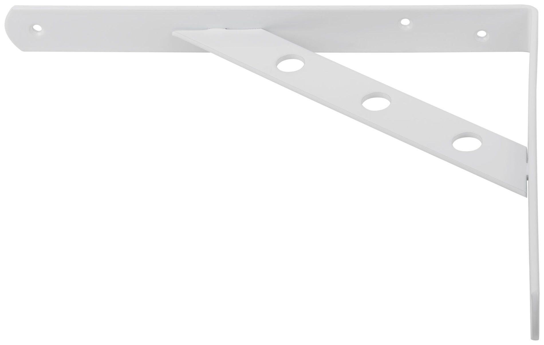 Уголок-кронштейн усиленный белый 250х200 мм (66105)