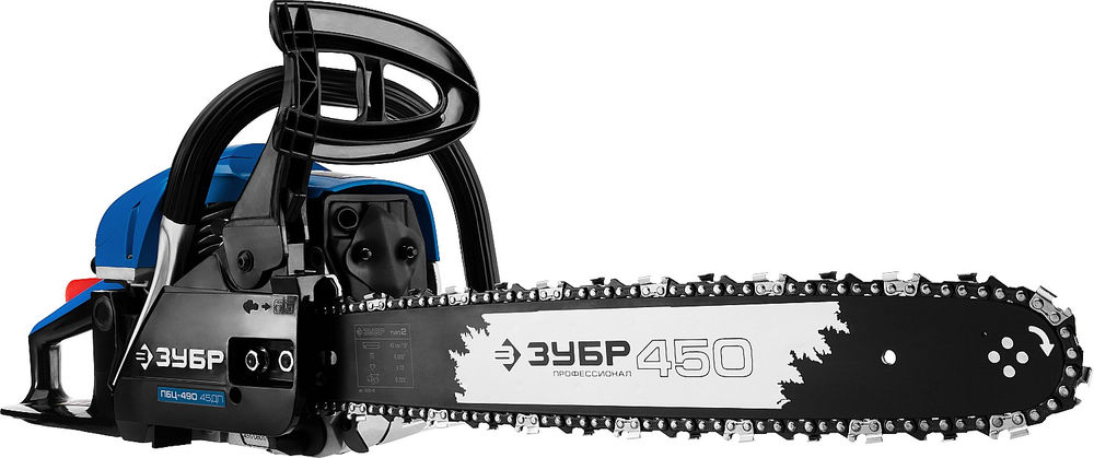 Бензопила 49 см?, 45 см ЗУБР Профессионал ПБЦ-490 45ДП