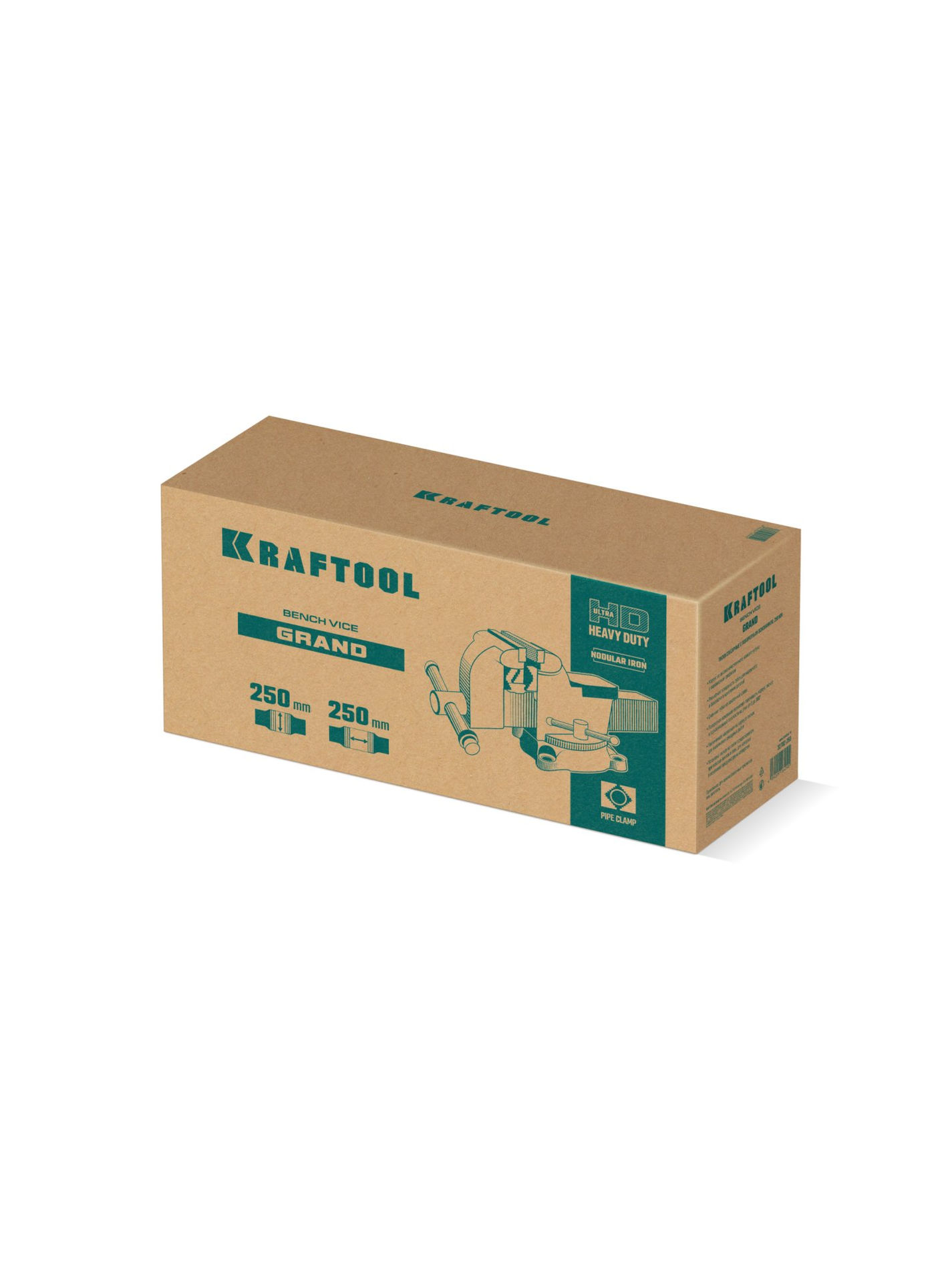 KRAFTOOL GRAND, 250 мм, слесарные тиски (32702-250)