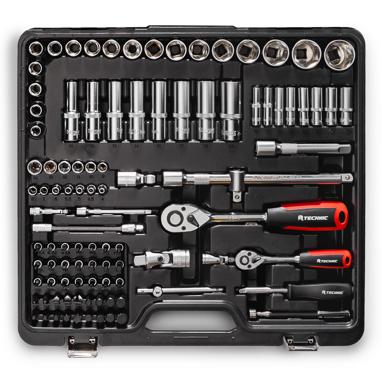 RUNTEC RT-HT121T Набор ручных инструментов RUNTEC TECHNIC 121 предмет 1/2, 1/4 (RT-HT121T)