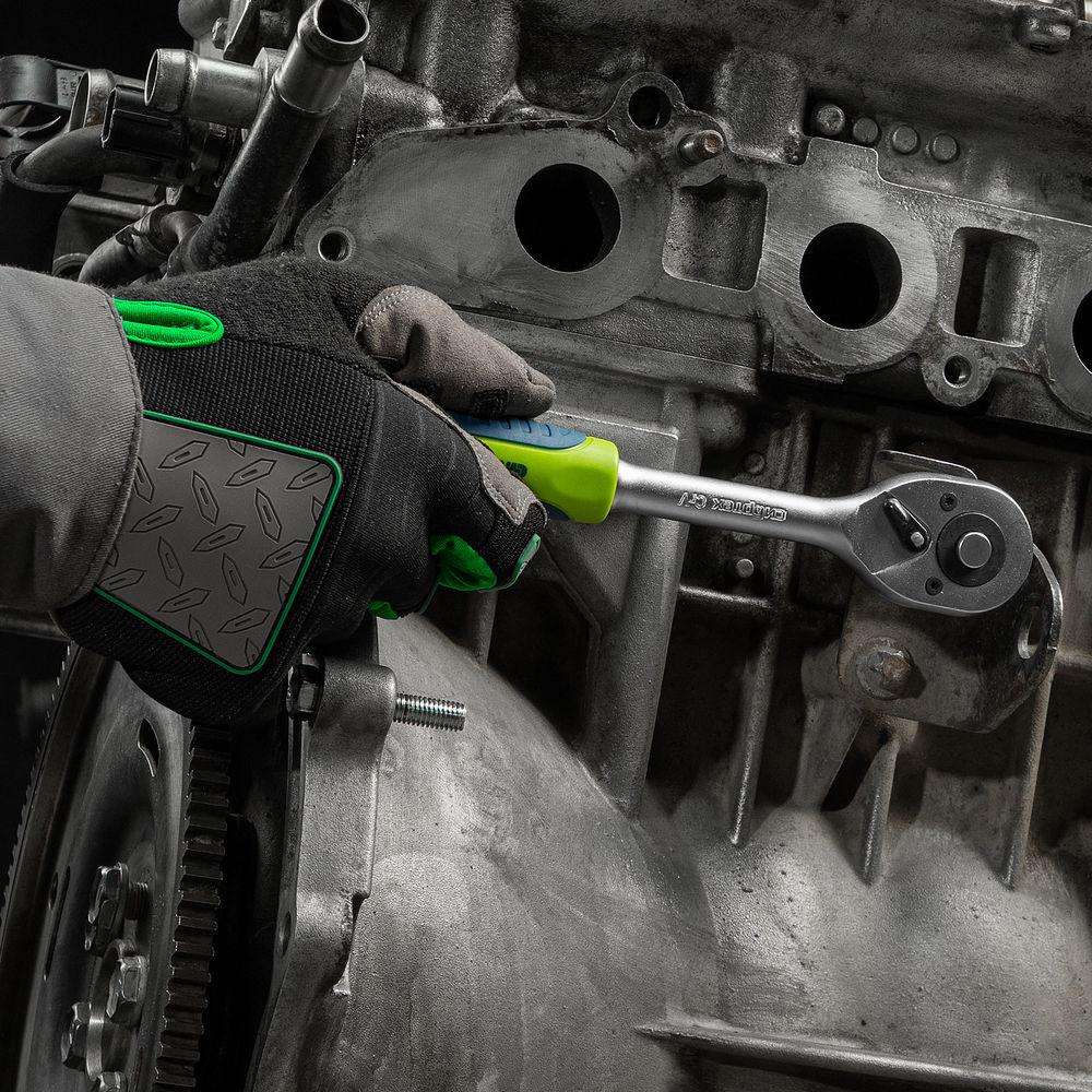 Набор инструментов, 1/2, 3/8, 1/4, пластиковый кейс 215 предм. Сибртех