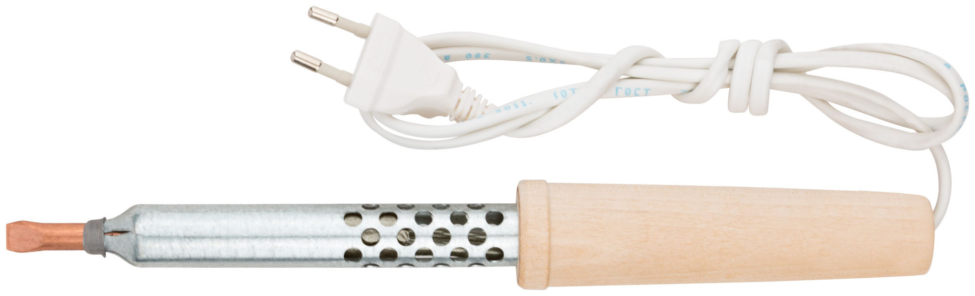 Паяльник 220 В, деревянная ручка 100 Вт (60510)