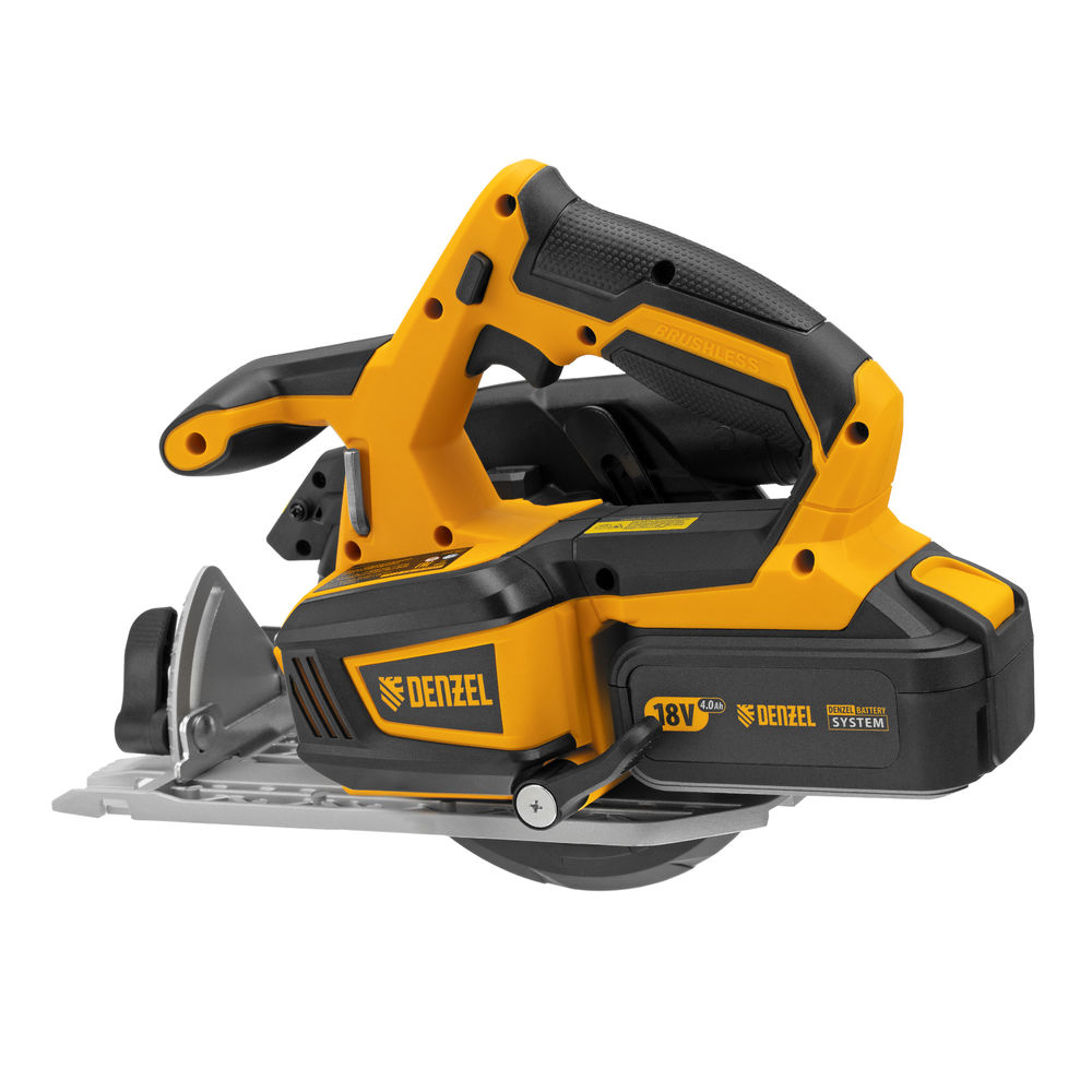 Пила циркулярная аккумуляторная бесщет. CCS-165, 18В Li-Ion Denzel (27401)