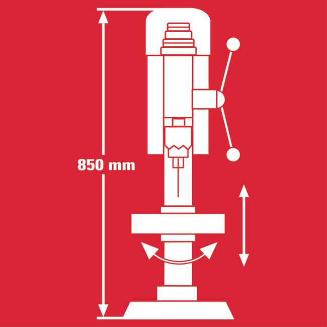 Станок сверлильный Einhell TC-BD 630/1, 630вт,250-2400/мин,патрон 16мм,МК2 (4520597)
