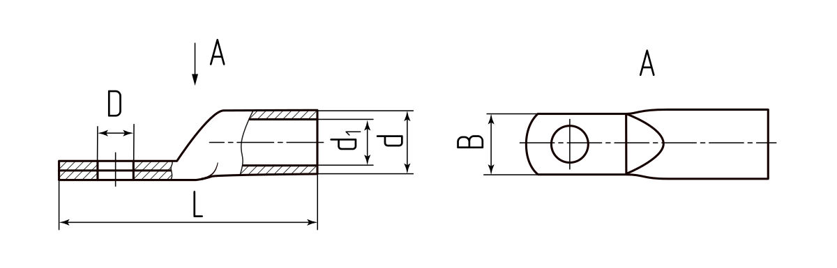 Наконечник кабельный ТМЛ-У 95-8 (КВТ) (66696)
