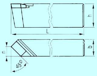 Резец проходной прямой 45х30х200 Т5К10