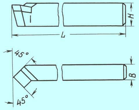 Резец проходной отогнутый 20х12х120 ВК8