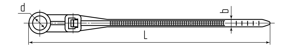 Стяжка нейлоновая КСО 5х300 (бел) (100шт) (Fortisflex) (90334)