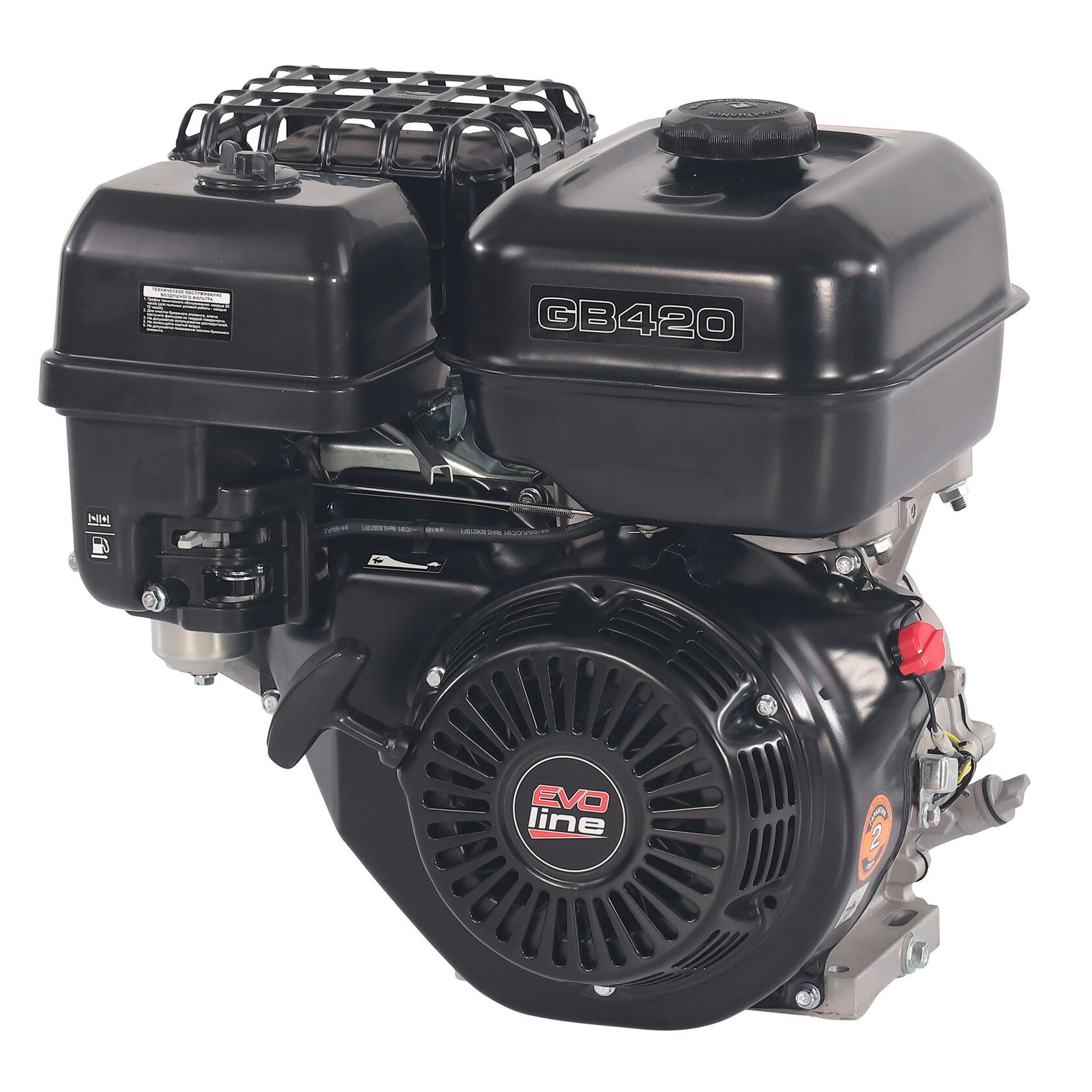 Двигатель бензиновый EVOline GB 420 25,4 мм (произведено Zongshen)
