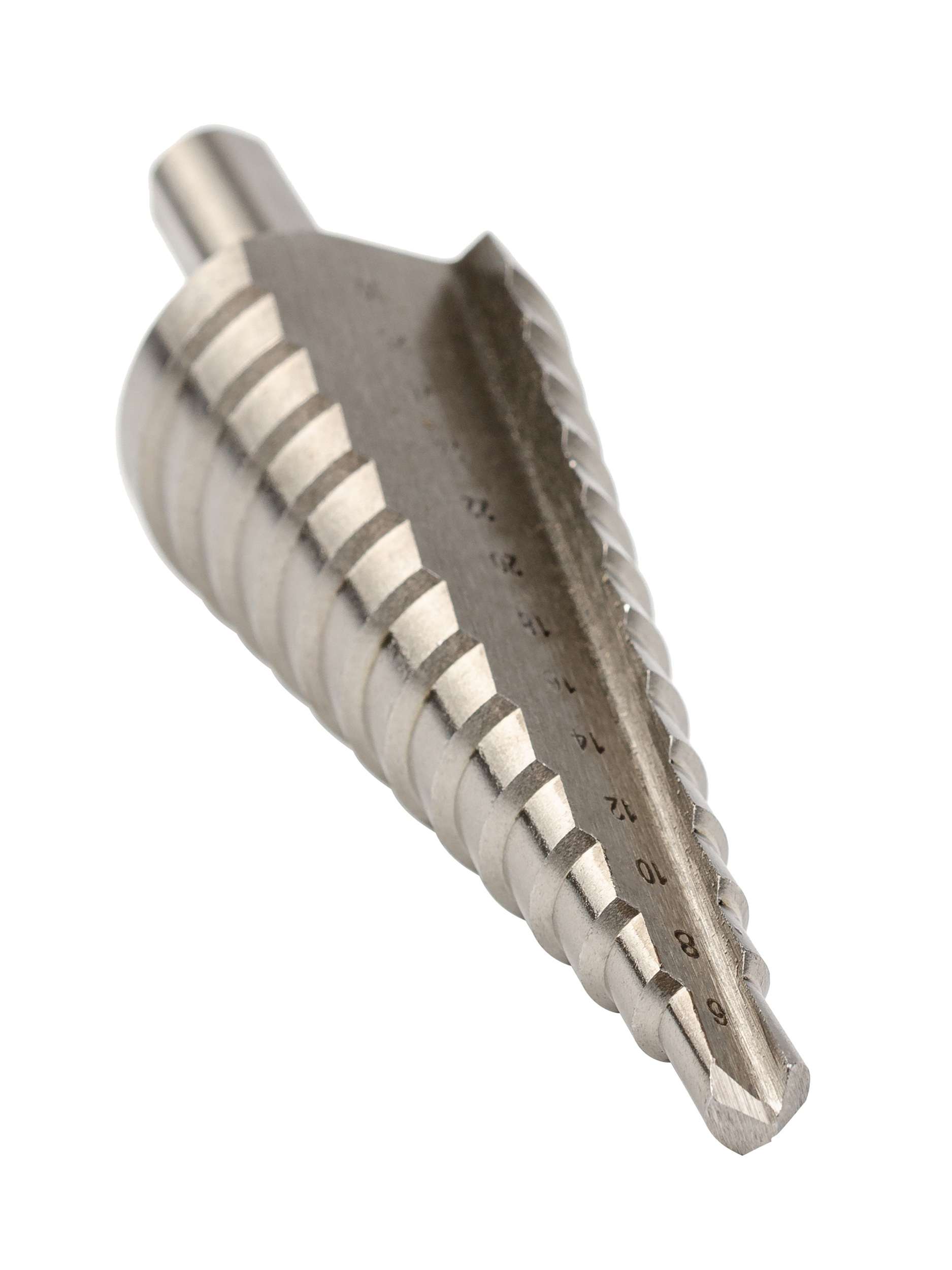 Сверло ступенчатое, HSS, Gr.3, O6-30 мм, прямая канавка, трёхплоскостной хвостовик (ZA-05329)