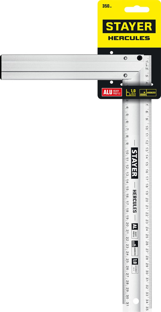 Угольник столярный 350 мм, жесткий STAYER Professional 3432-35