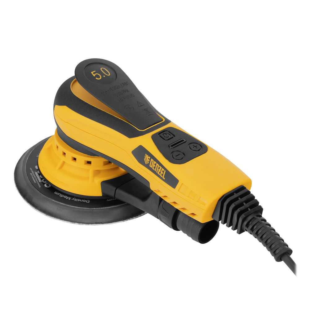 Машина шлифовальная орбитальная бесщет OS-150-BL, 350 Вт, 4000-10000 об/мин Denzel (27606)