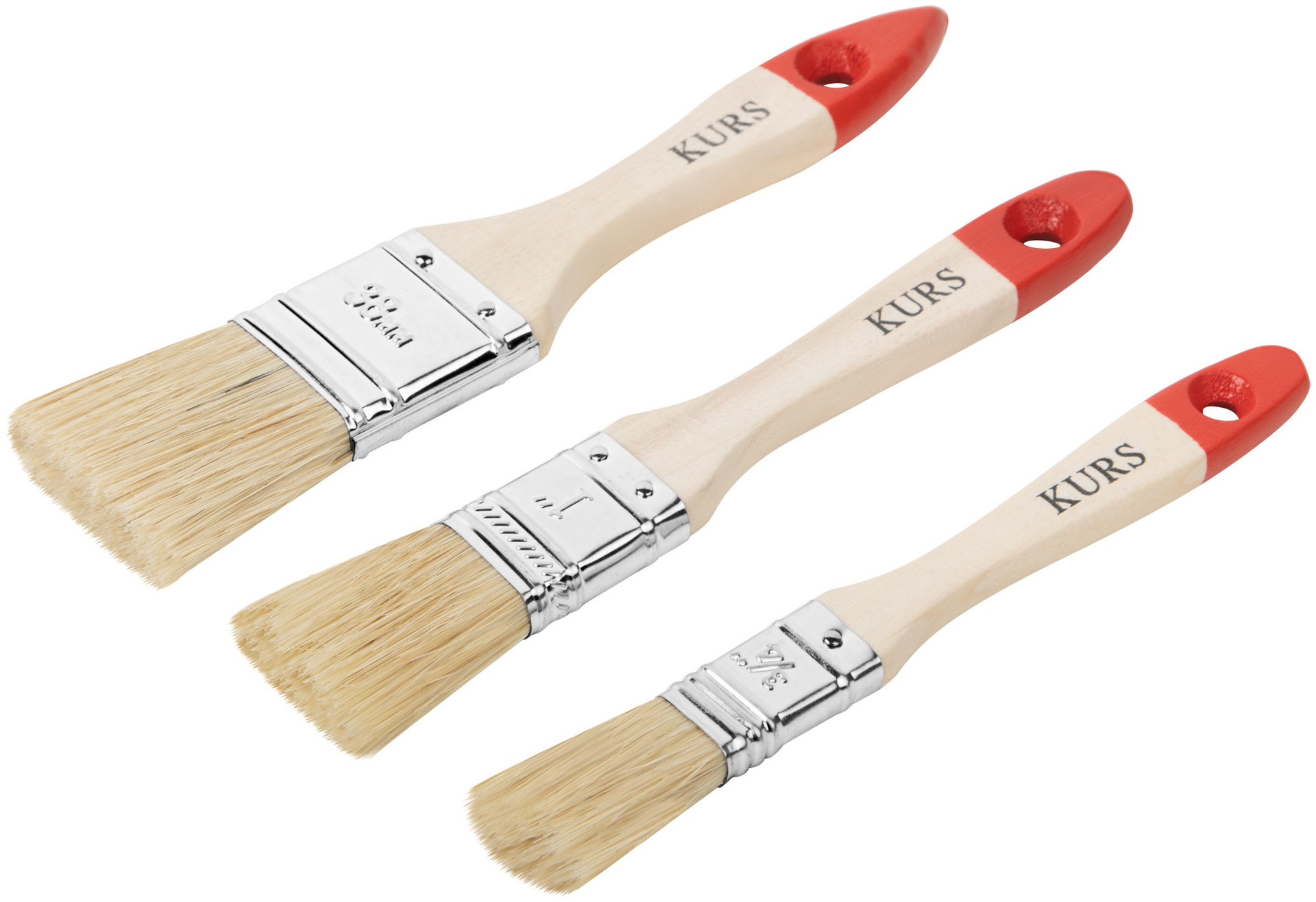 Набор кистей Оптима 3 шт. (19, 25, 38 мм)