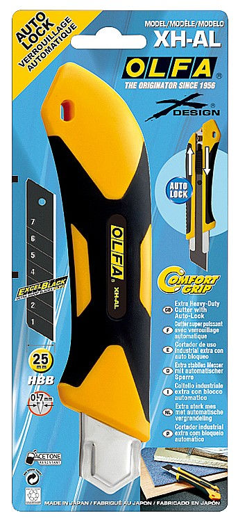 Нож с сегментированным лезвием 25 мм OLFA OL-XH-AL