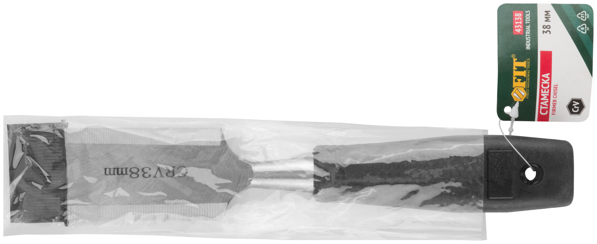 Стамеска CrV с пластиковой ручкой 38 мм