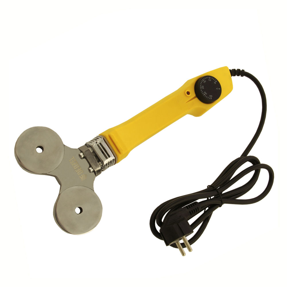 Аппарат для сварки пластиковых труб DWP-750, 750 Вт, 0-300 град, 4 насадки, 20-40 мм Denzel (94203)